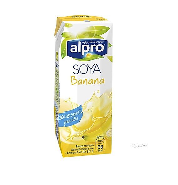 Напиток соево-банановый обогащенный кальцием и витаминами ALPRO - 0,25л