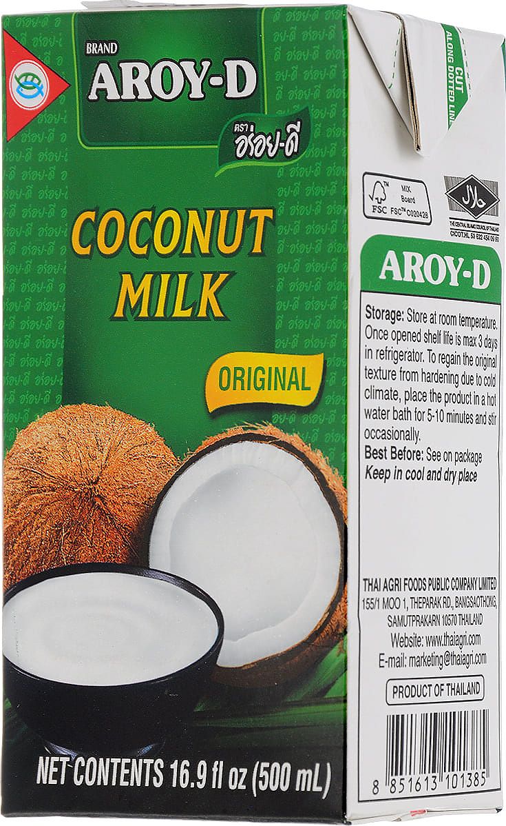 Кокосовое молоко "AROY-D" - 500 мл