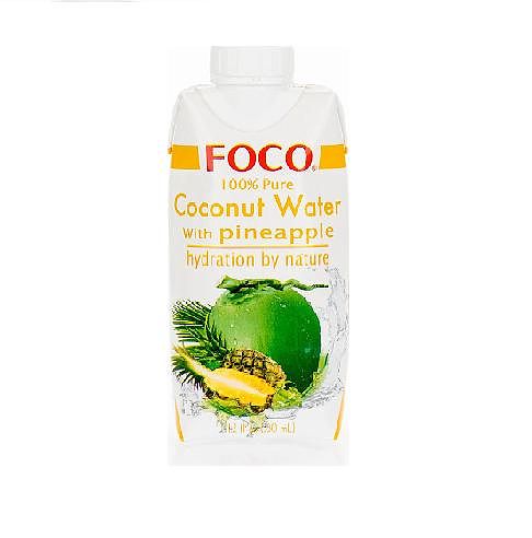 Кокосовая вода "FOCO"с соком ананаса - 330 мл
