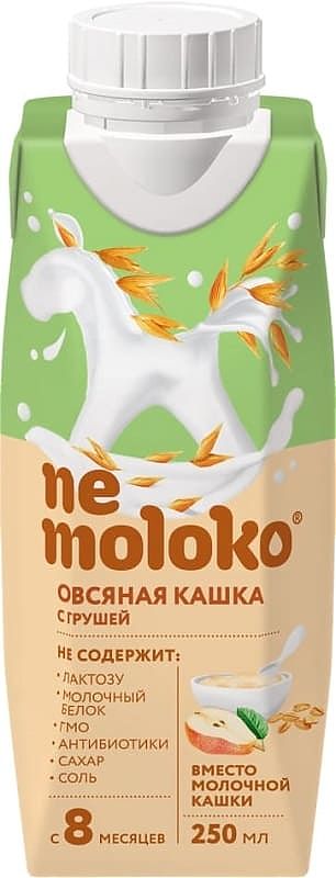 Каша овсяная безмолочная с грушей "Nemoloko" (Немолоко)  - 0,25л