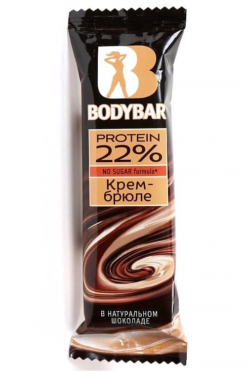 Батончик "Bodybar 22%" (Крем-брюле в горячем шоколаде) - 50гр