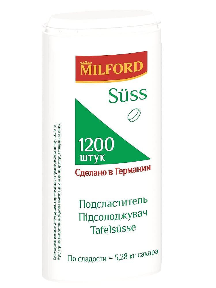 Милфорд Suss заменитель сахара - 1200 таблеток