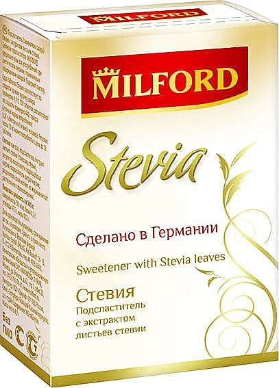 Милфорд Стевия подсластитель - 100 таблеток