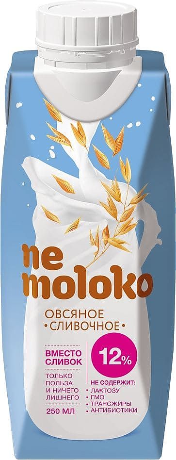 Напиток овсяный сливочный "Nemoloko" (Немолоко) - 0,25л