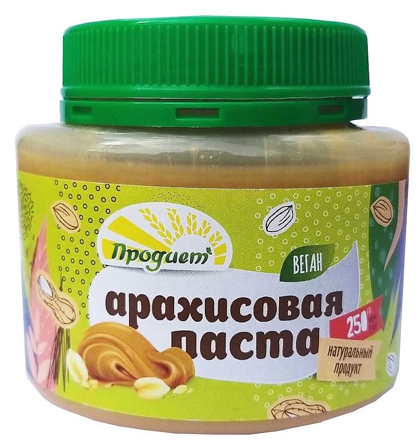Паста "Продиет" арахисовая (без добавок) - 250гр