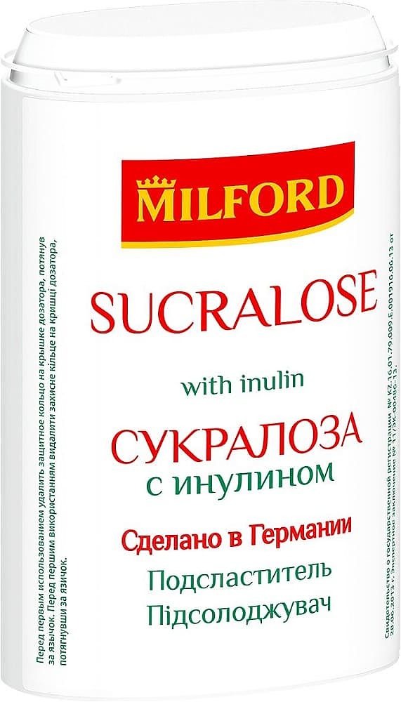 Милфорд Сукралоза с инулином подсластитель - 370 таблеток